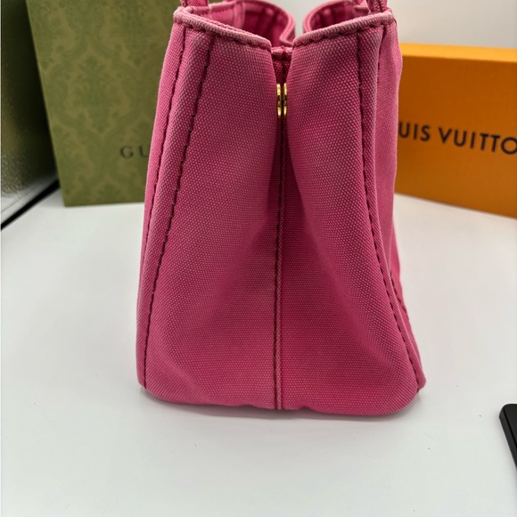 Prada Canapa Two Way Small Canvas Tote - Picture 5 of 15